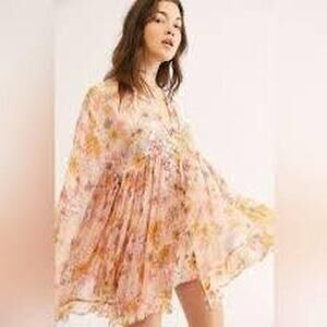 Vintage free people floral babydoll